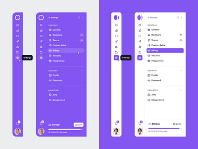 Sidebar navigation — Untitled UI by Jordan Hughes® on Dribbble