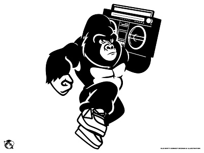 Gorilla Mascot character design design gorilla graphics illustration t shirt design vector vector design