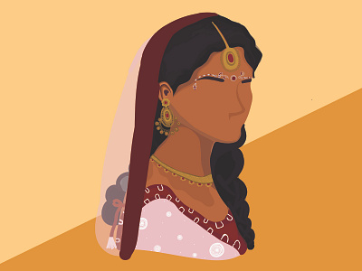 The Indian Lady illustration branding design graphic design illustration vector
