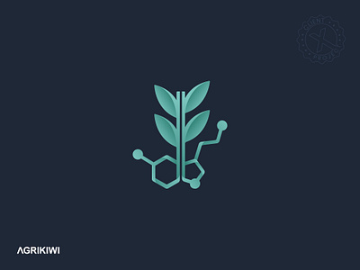 Agrikiwi | Plant Hormone Chemical Business logo professional branding
