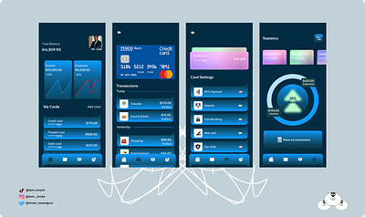 CardApp app branding design graphic design ui