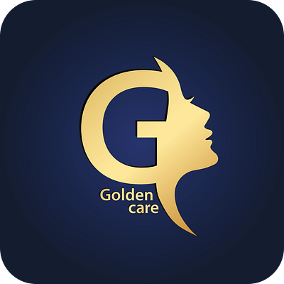 Golden care graphic design logo