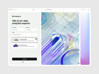 Contact form — Untitled UI booking booking form contact contact us form get in touch gradient minimal minimalism ui design user interface web design