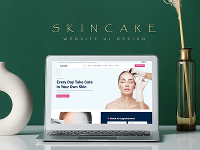 Skincare Website Design branding design figma graphic design illustration logo photoshop ui ux vector