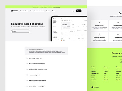 Frequently Asked Questions (FAQs) — Untitled UI accordion accordions documentation faqs frequently asked questions header minimal minimalism questions ui design user interface web design wiki