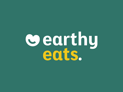Earthy Eats branding green heathy logo pea restaurant sustainability vegan vegetables vegetarian visual identity