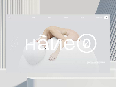 Haneo Landing Page design 3d 3d renders animation design graphic interface landing page minimalism page product ui uiux user experience user interface ux web webdesign website