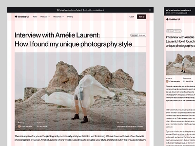 Minimal blog post — Untitled UI blog blog header blog post blogpost minimal minimalism web design webflow