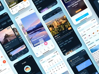 GoBreezy - Travel App app ios mobile mobile app planning trip travel trip ui uiux