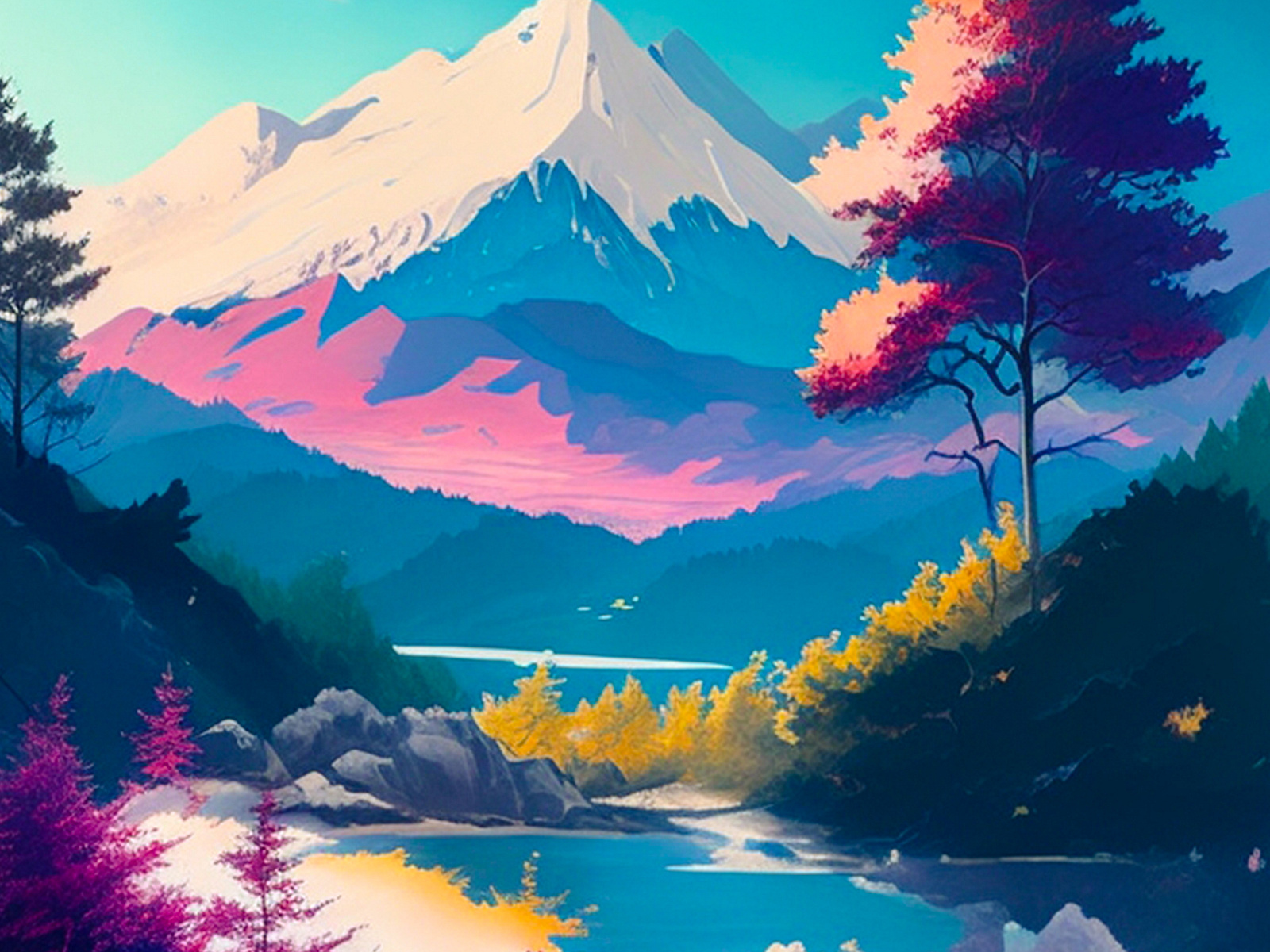Tranquil Anime Landscape: Serenity and Beauty by Hachim on Dribbble