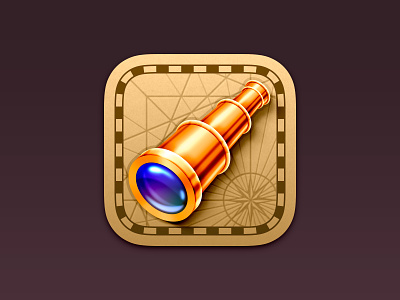 Söka Alternate App Icon app app icon icon icons ios lense madewithsketch map metal telescope