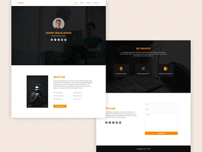 Personal Portfolio clean ui figma portfolio ui simple ui ui ux uxui design web design web interface design