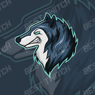 Gaming logo wolf twitch youtube discord ! BestTwitch cartoon