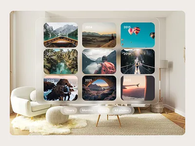 Spatial Ui- Apple Vision Pro animation apple vision design new pro spatial spatial ui ui ui design uiux vision
