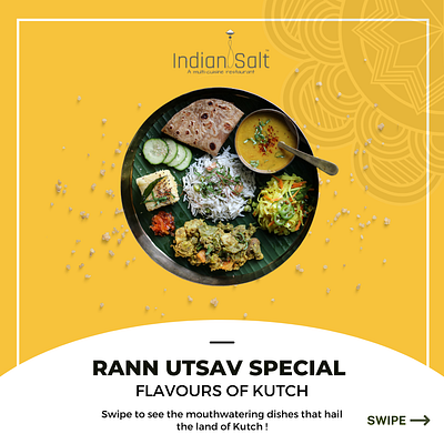 Indian Food Instagram Post branding graphic design logo mockup vector