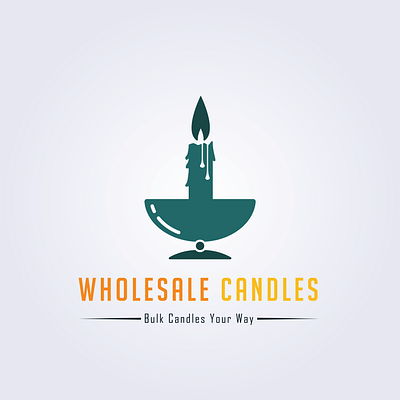 Wholesale-Candles-Logo 2 branding branding design business logo company logo corporate design graphic design logo logo design minimal minimalist modern
