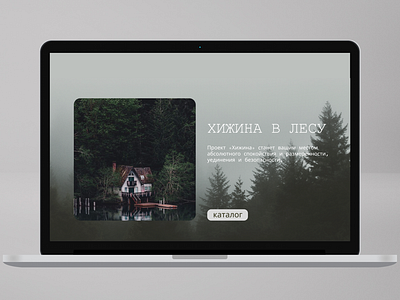 Shed in a woods catalog design figma forest houses illustrations interface landing landing page layout page shed shed in a woods typography ui ux web web designer web interface woods