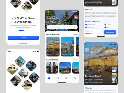 Hotel Booking Mobile App apps booking clean design hotel indonesia mobile app resort tourism travel trip ui ux vacation