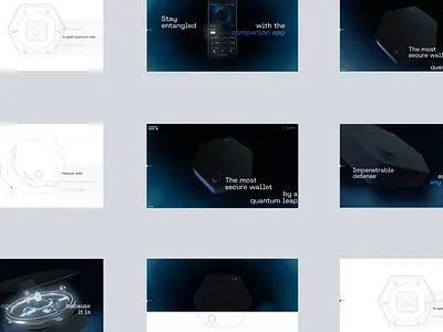 Quantum Wallet 3d animation design interactive motion ui website