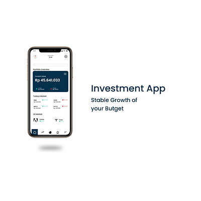 Investment App branding figma prototype ui