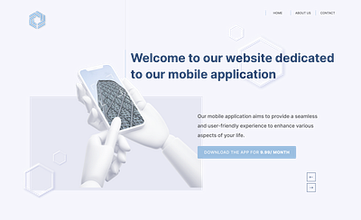 Landing page for app application branding design illustration landing page logo prototype ui ui designer ux vector website wireframe