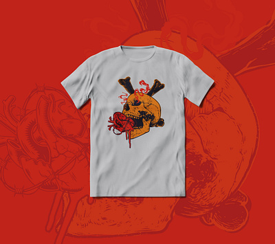 Eat my Heart, Not my Mind! Graphic T-Shirt Design artistic t shirt designs