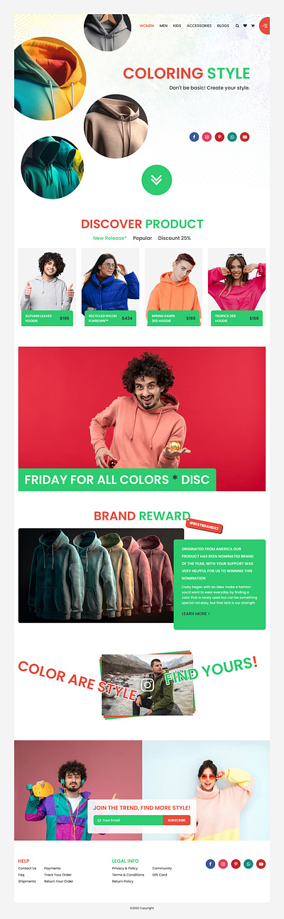 Clothing Marketplace Landing Page UI branding design ecommerce landing page ecommerce page ui landing page ui design marketplace design marketplace landing page ui ui ui design