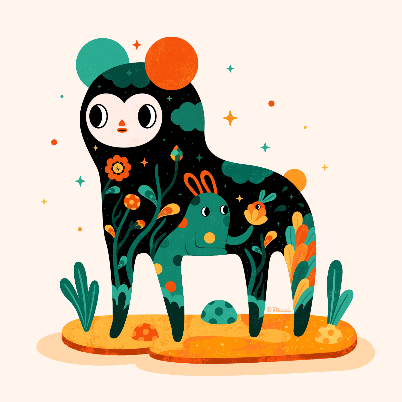 Little Wanderer characterdesign colorful creature digital digitalart illustration vector