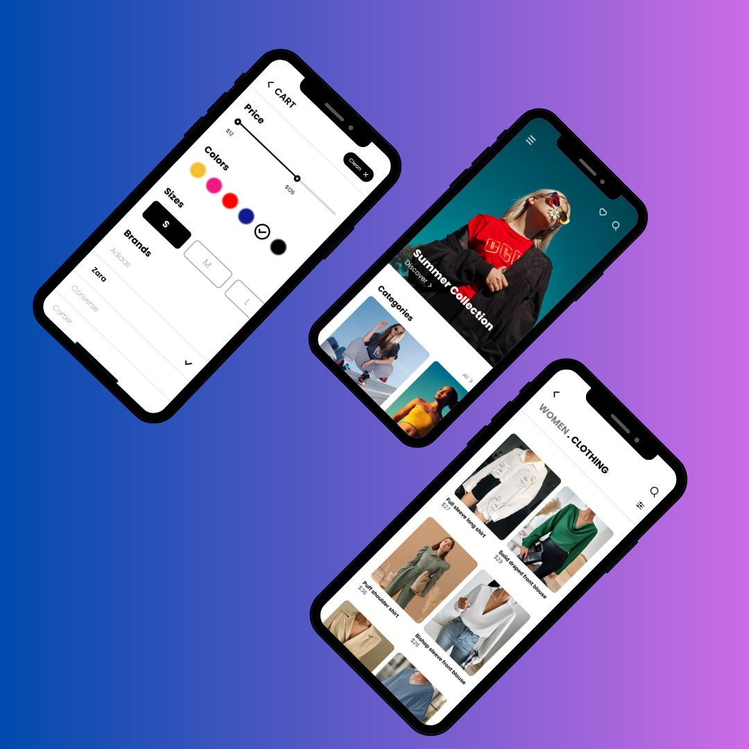 Clothing app by jeyashree tp on Dribbble