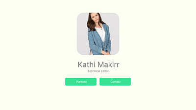 user profile #dailyUI ui web design