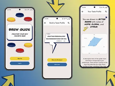 Beer Recommendation Mobile App app beer design drink ui ux
