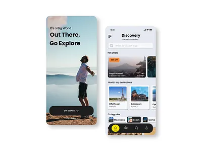 Travel Vibes: Seamless UI Design for Explorations figma mobile app travel app travel app design ui ui design ui designer uiux userinter face ux