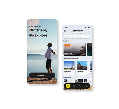 Travel Vibes: Seamless UI Design for Explorations figma mobile app travel app travel app design ui ui design ui designer uiux userinter face ux
