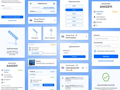 Mobile components - Port Terminals app container mobile ports ports app ui