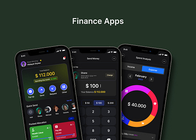 Finance Mobile App bank app design in figma design inspiration figma finance app financial app financial management fintech ios app managemen money money app money management pocked app send money topup ui inspiration ui ux design ux inspiration