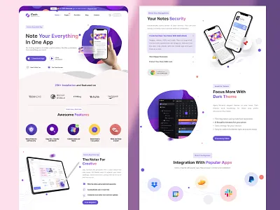 ITech landing page(website) 3d animation app branding car design graphic design illustration it landing page logo technology ui