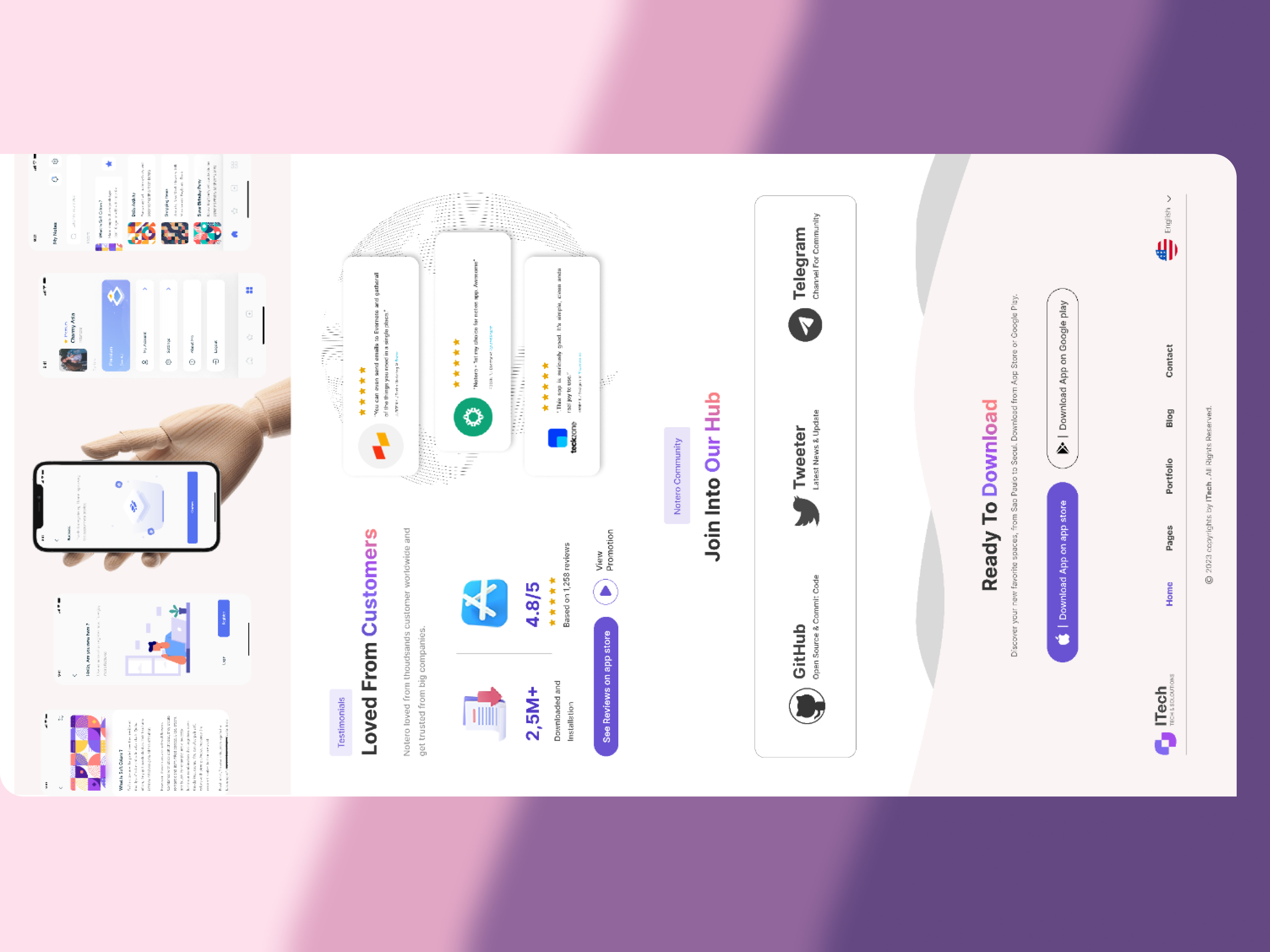 ITech Landing Page(website) By Shakila Mohammadi On Dribbble