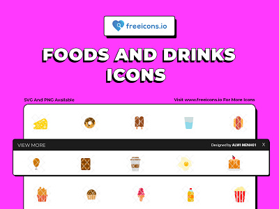 FOOD AND DRINK ICONS branding design free icons icon illustration logo ui vector vector logo web