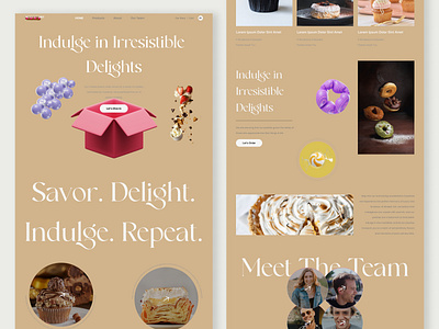 Modest Grit - Pastry Makers Website bakery baking birthday branding cake candy chocolate cupcake delicious design dessert landing page modest grit pastry sweet trendy design ui ui ux ux webdesign