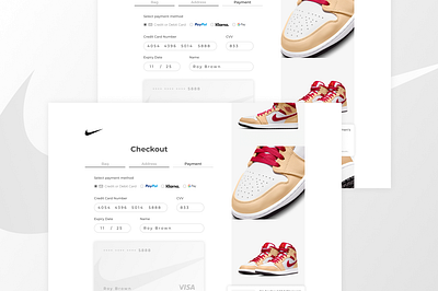 Checkout | Redesign Nike 👟 checkout graphic design nike shoes ui uxui design