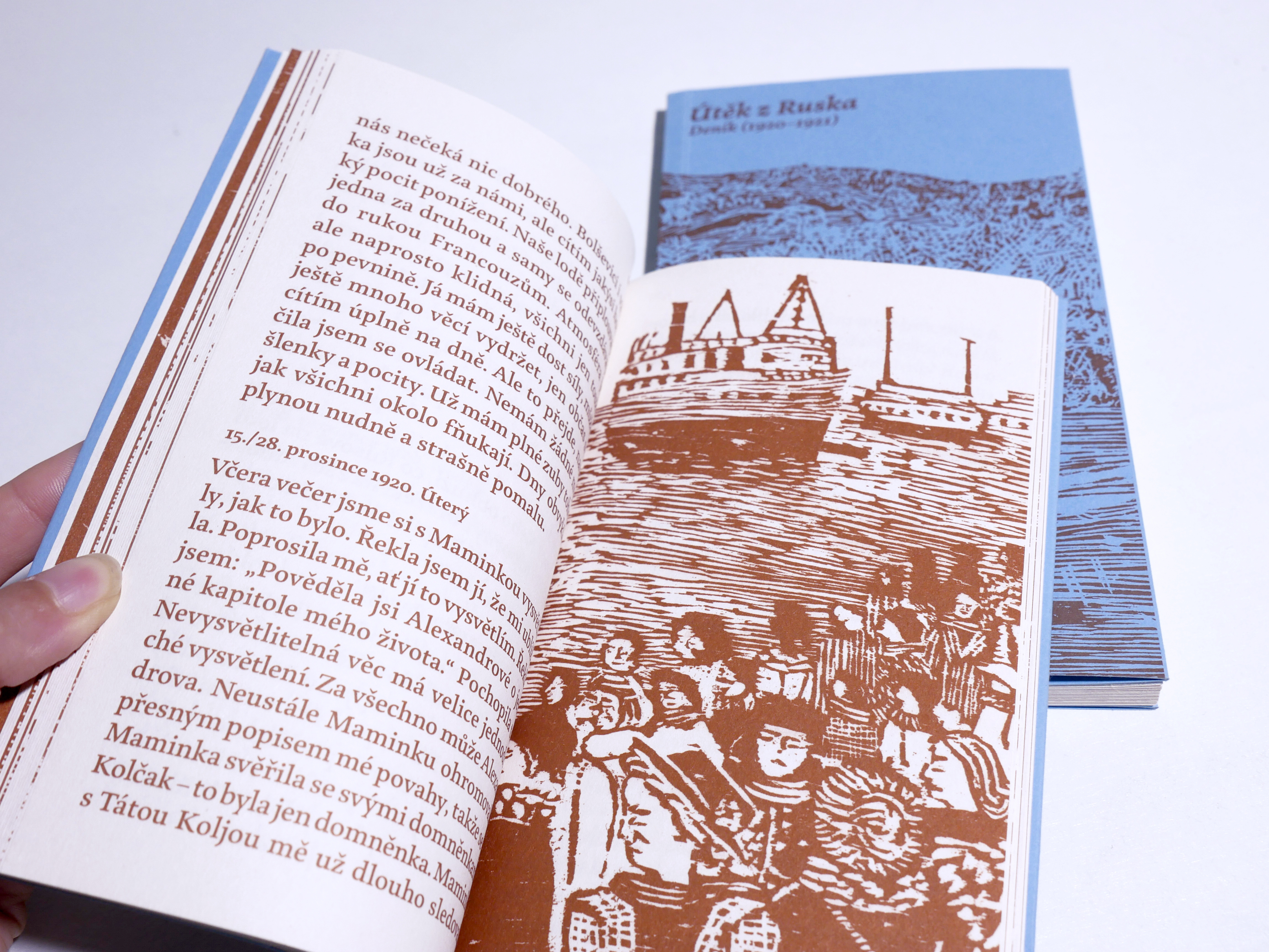 Design and typeset: Escape from Russia. Dairy (1920–1921) book graphic design typesetting