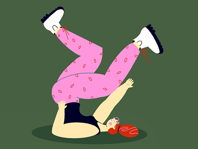 Yoga looks different on everyone character color design doodle illustration illustrator pattern procreate texture vector woman yoga