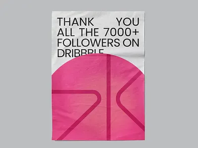 7k followers on Dribbble 7 k 7000 7k dribbble graphic design graphicdesign illustration poster poster design swiss swiss poster