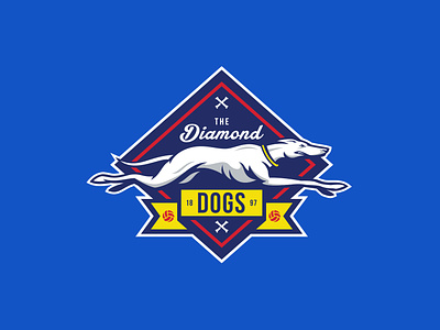 The Diamond Dogs afc richmond apple badge banner bones crest diamond diamond dogs dog england futbol greyhound logo london premier league show soccer sports ted lasso tv series