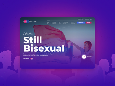 Nonprofit Website Design - Still Bisexual bisexual bisexual community charity charity website design collaboration design empowering mission non profit non profit nonprofit nonprofit website design nonprofits digital presence positive impact redesigned ui still bisexual ui web design webdesign website design