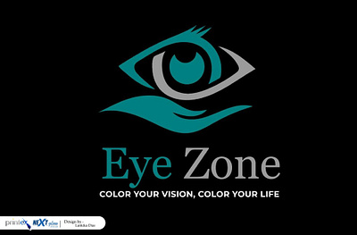 Eye Zone Optical and Outputs graphic design logo