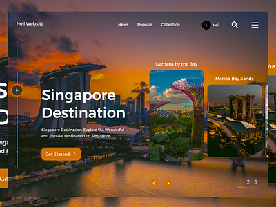 Singapore Web Design app appdesign branding design gardens by the bay illustration landing page logo marina bay sands sg singapore ui uidesign uiux ux uxdesign web web design website website design