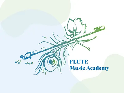 Flute Music Academy-Logo Design flute graphic design illustration illustration new logo logodesign music vector