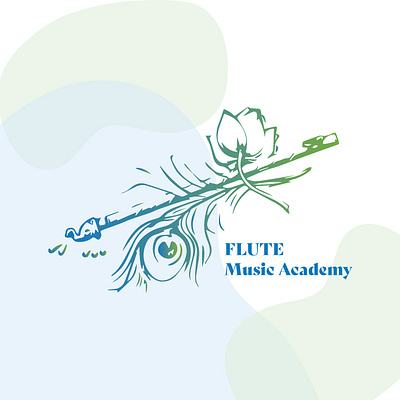 Flute Music Academy-Logo Design flute graphic design illustration illustration new logo logodesign music vector
