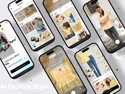 AI Fashion Stylist UI Concept ai app app design branding clothing dailyui design fashion figma graphic design illustration motion graphics stylist ui uiresources uitrends ux